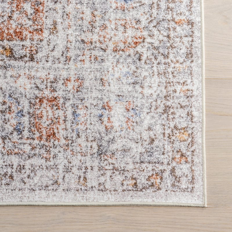 Nuloom Iana Medallion SplashGuard Machine Washable Area Rug