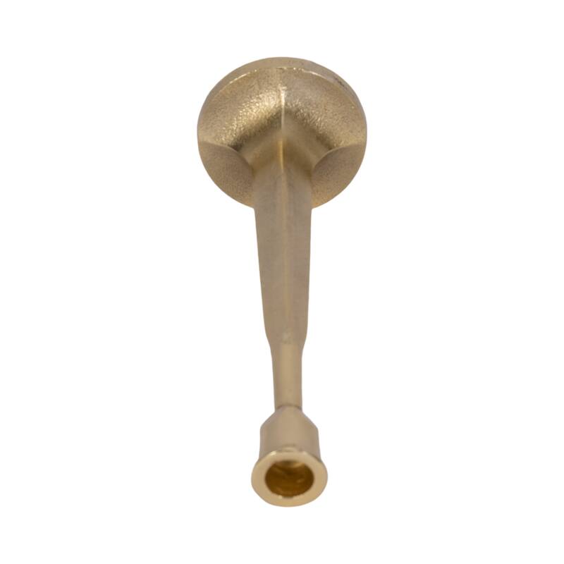 Squared Off Taper Candle Holder Contemporary Glam Metal Metallic Gold Candle Holder for Home, Office or Event
