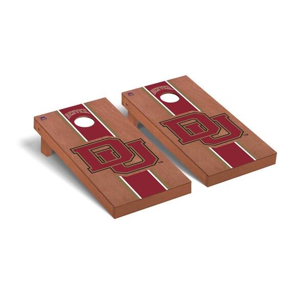 slide 2 of 5, Denver Pioneers Rosewood Cornhole Board Set
