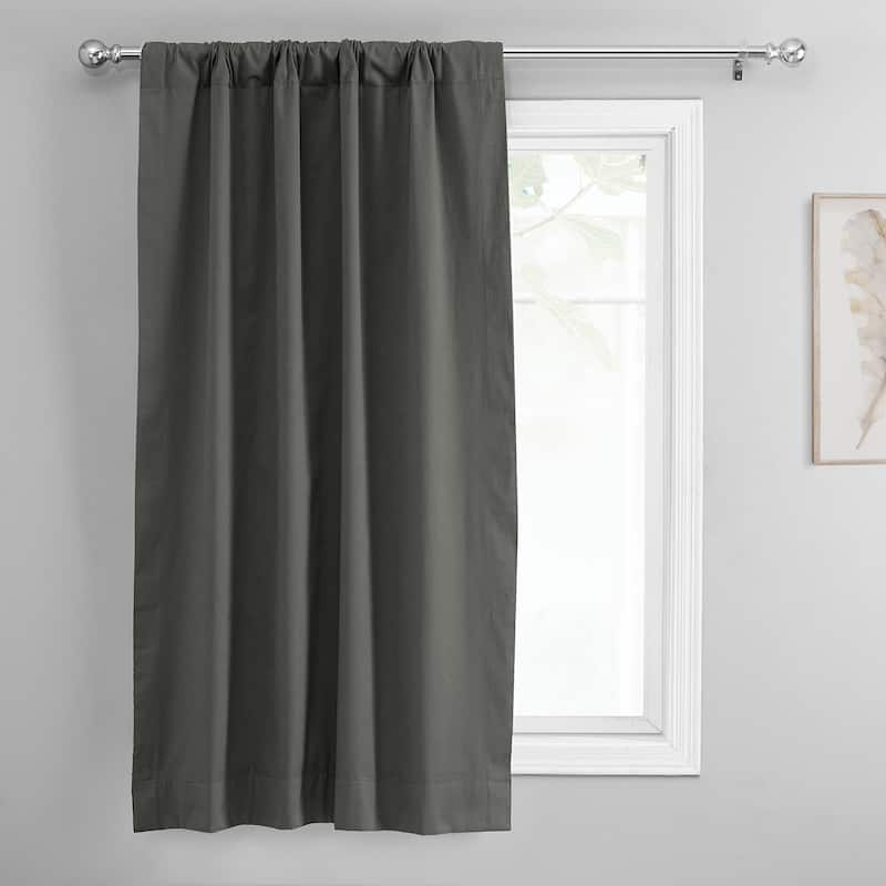 Exclusive Fabrics Solid Cotton Tie-Up Window Shade (1 Panel)