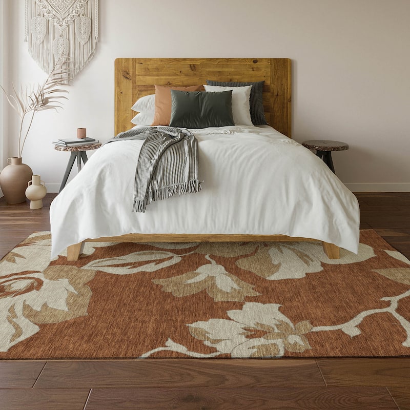 Premium Washable Super Soft Modern Floral Mayfield Rug