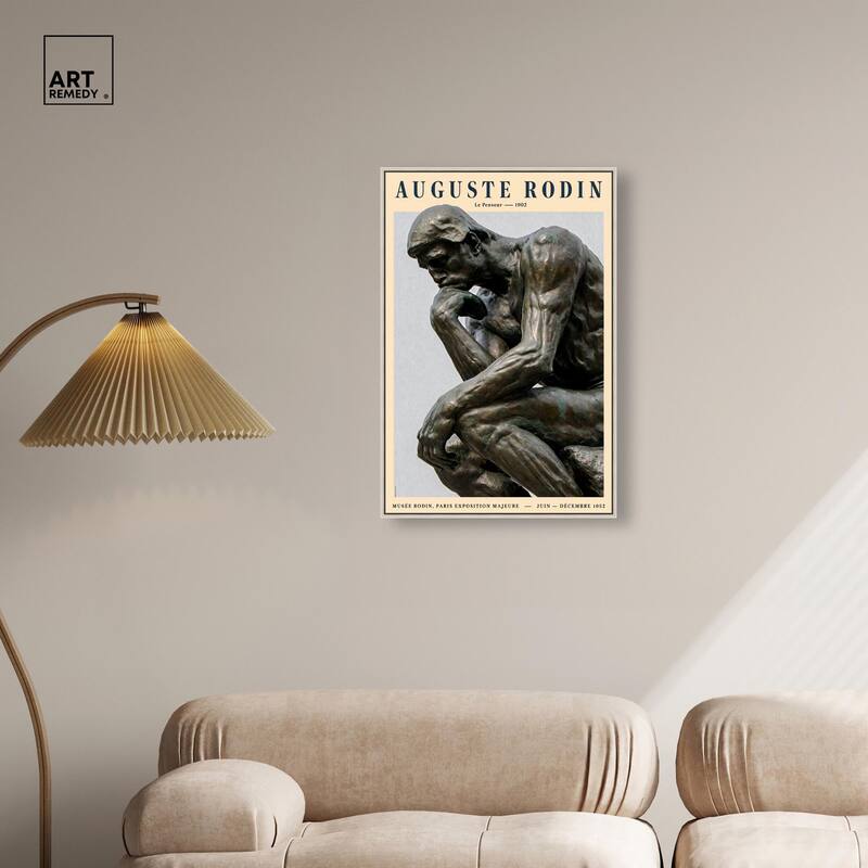 The Thinker Canvas by Art Remedy