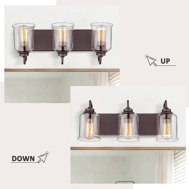 3/4/5/6-Light Modern Vanity Lights Over Mirror for Bathroom