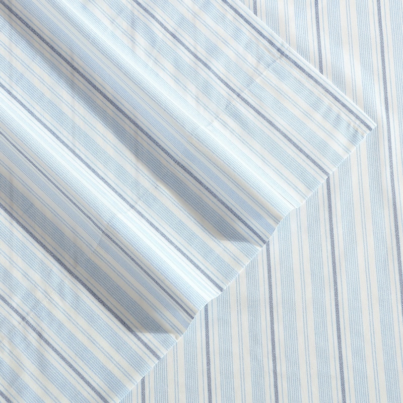 Nautica Cotton Percale Deep Pocket Bed Sheet Sets