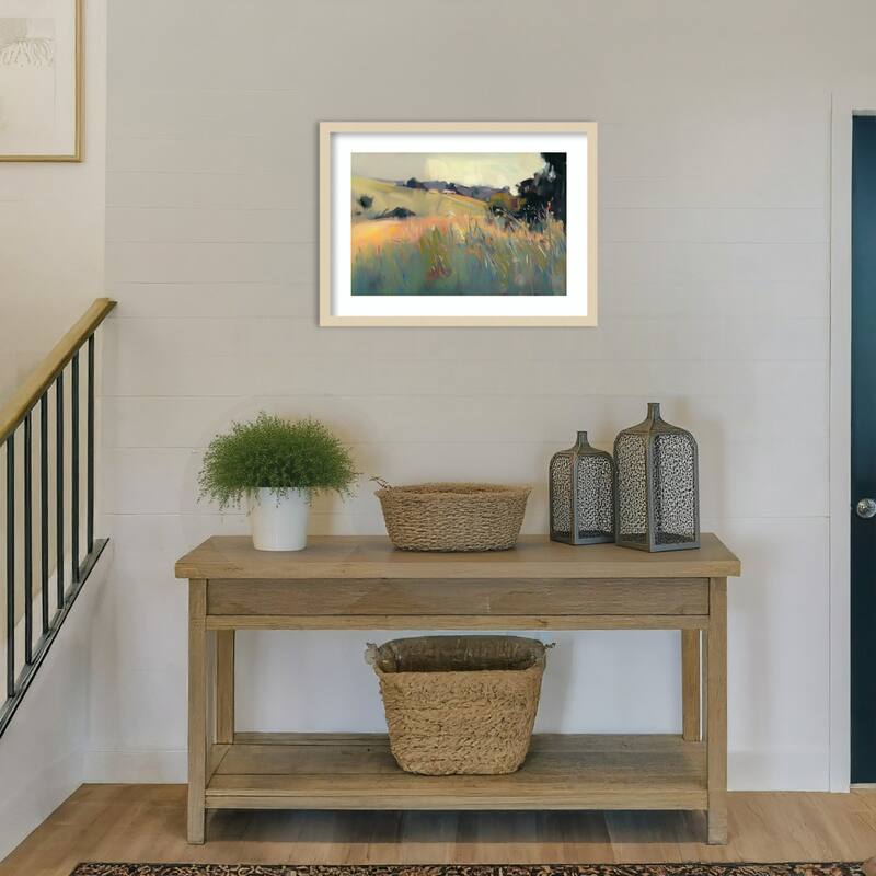 Tranquil Plains No. 2 by Elara Yasna Wood Framed Wall Art Print