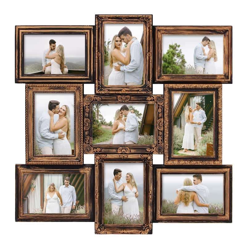 HELLO LAURA 9 Opening 18" x 18" inch Wall Hanging Photo Frame