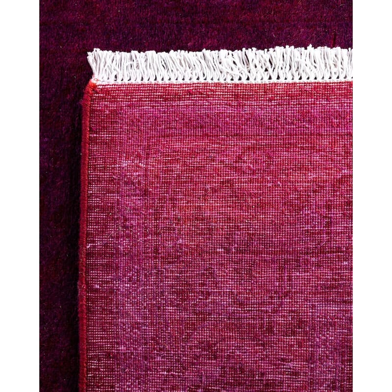 Fine Vibrance One-of-a-Kind Hand-Knotted Runner Rug - Pink, 2' 7" x 11' 9" - 2' 7" x 11' 9"