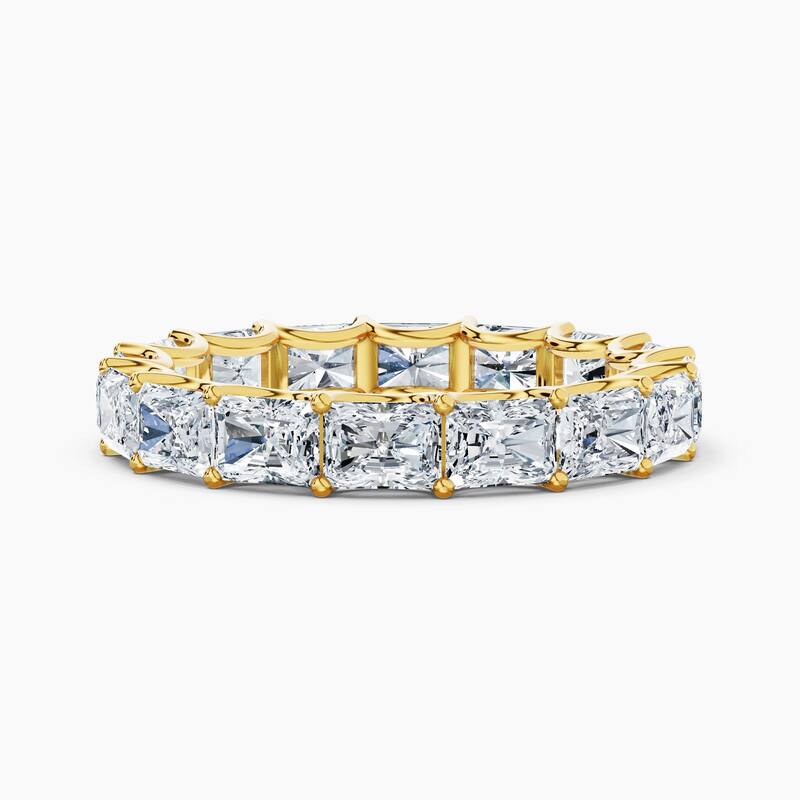 Auriya 14k Gold Radiant East-West Lab Grown Diamond Eternity Band 2.10 - 8.25 ct. tw. (F-G, VS) - 4.00 ct. wt. - 4.5 - Yellow