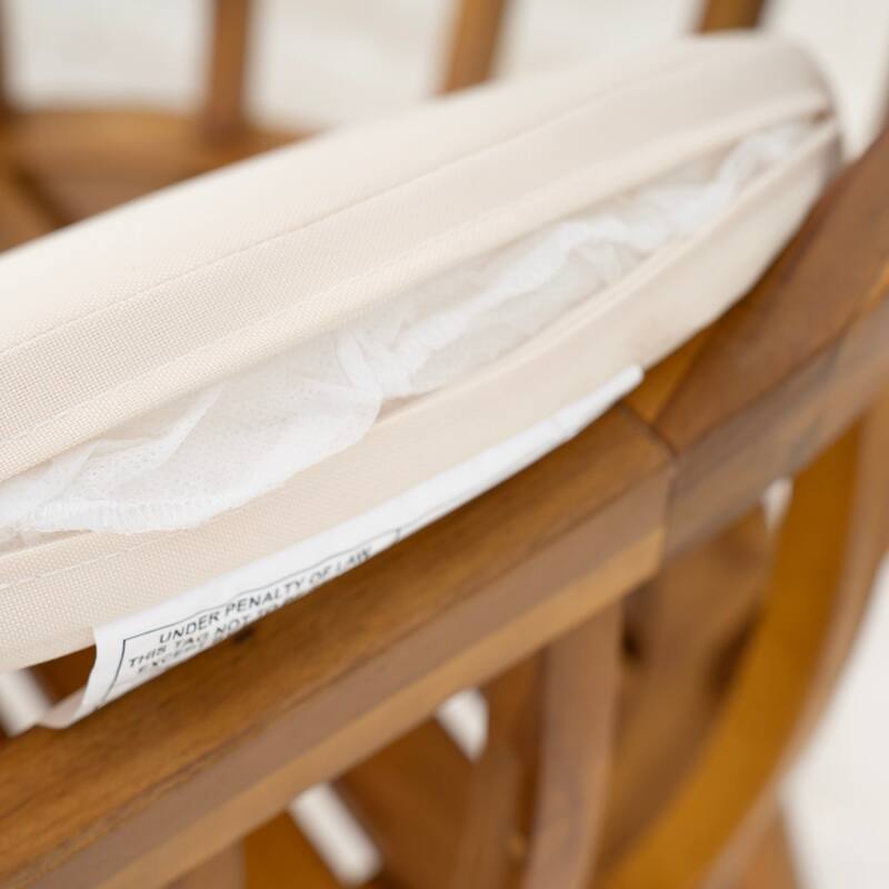 Christopher Knight Home - Meadowbrook Outdoor Acacia Wood 5-Piece Dining Set with Cushioned Chairs