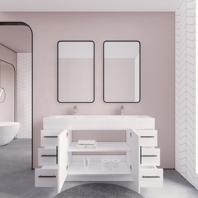 Eliza 60'' Freestanding Vanity with Double Sink