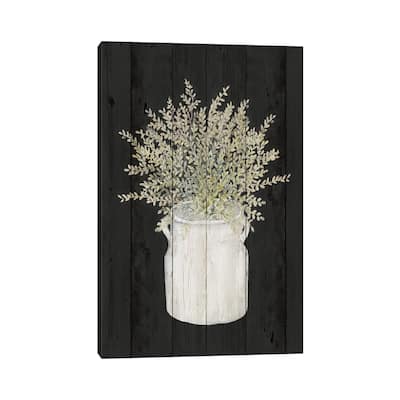 iCanvas "Herbs on Black Wood I" by Janice Gaynor Canvas Print