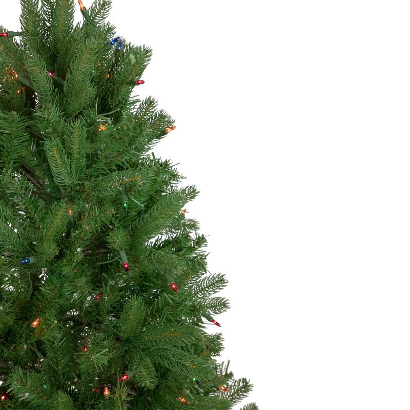 4' Full Sierra Noble Fir Artificial Christmas Tree, Multi Lights - 4 Foot