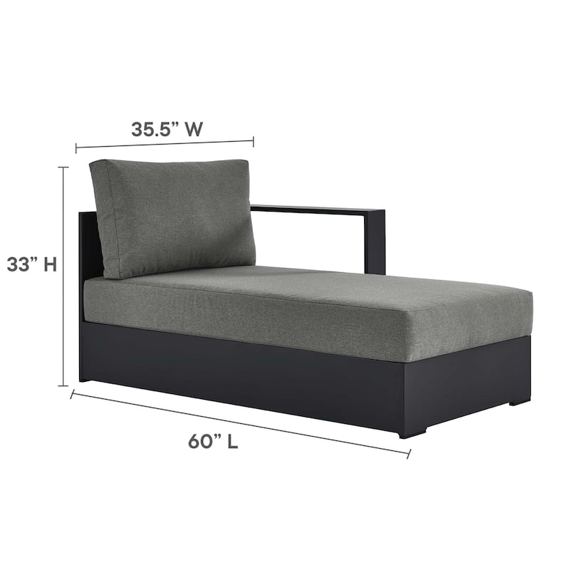 Tahoe Patio Aluminum 4-Piece Sectional Sofa Set