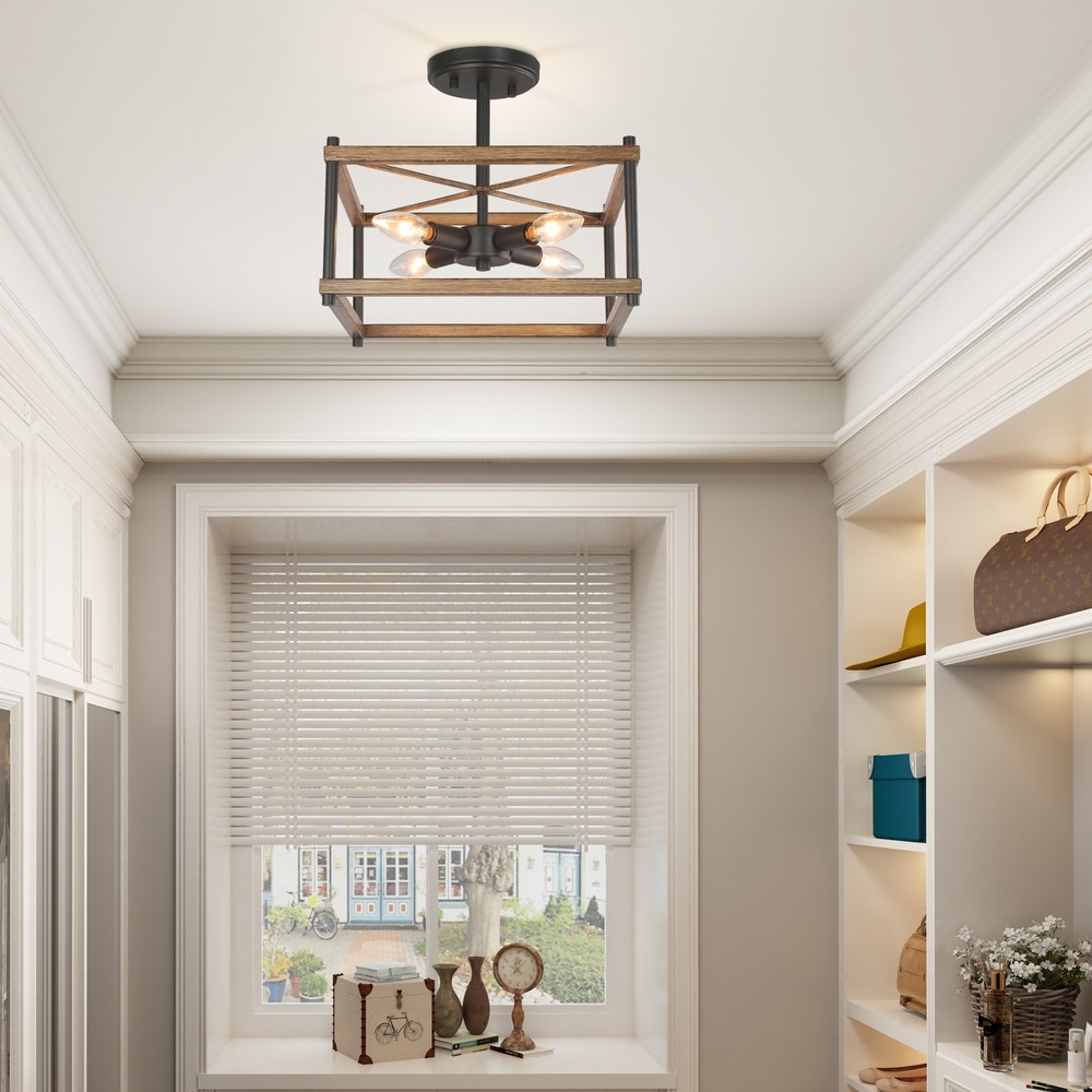 Elena 3 light square flush fitting best sale