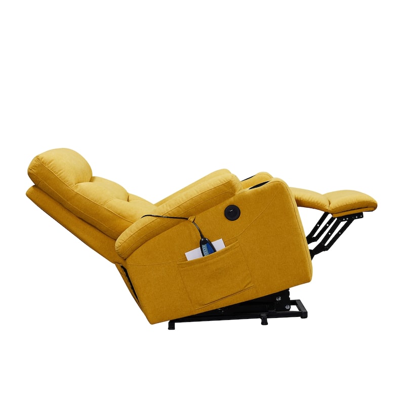 Liyasi Electric Power Lift Recliner Chair Sofa with Massage and Heat for Elderly