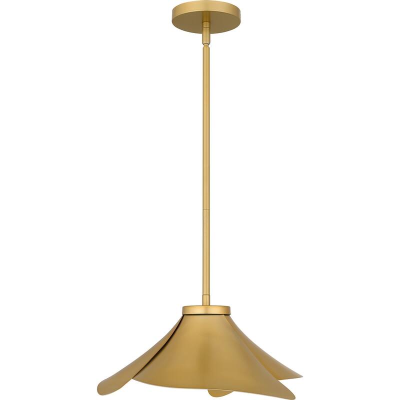 Light Gold One Light Pendant from the Quoizel Pendant Collection