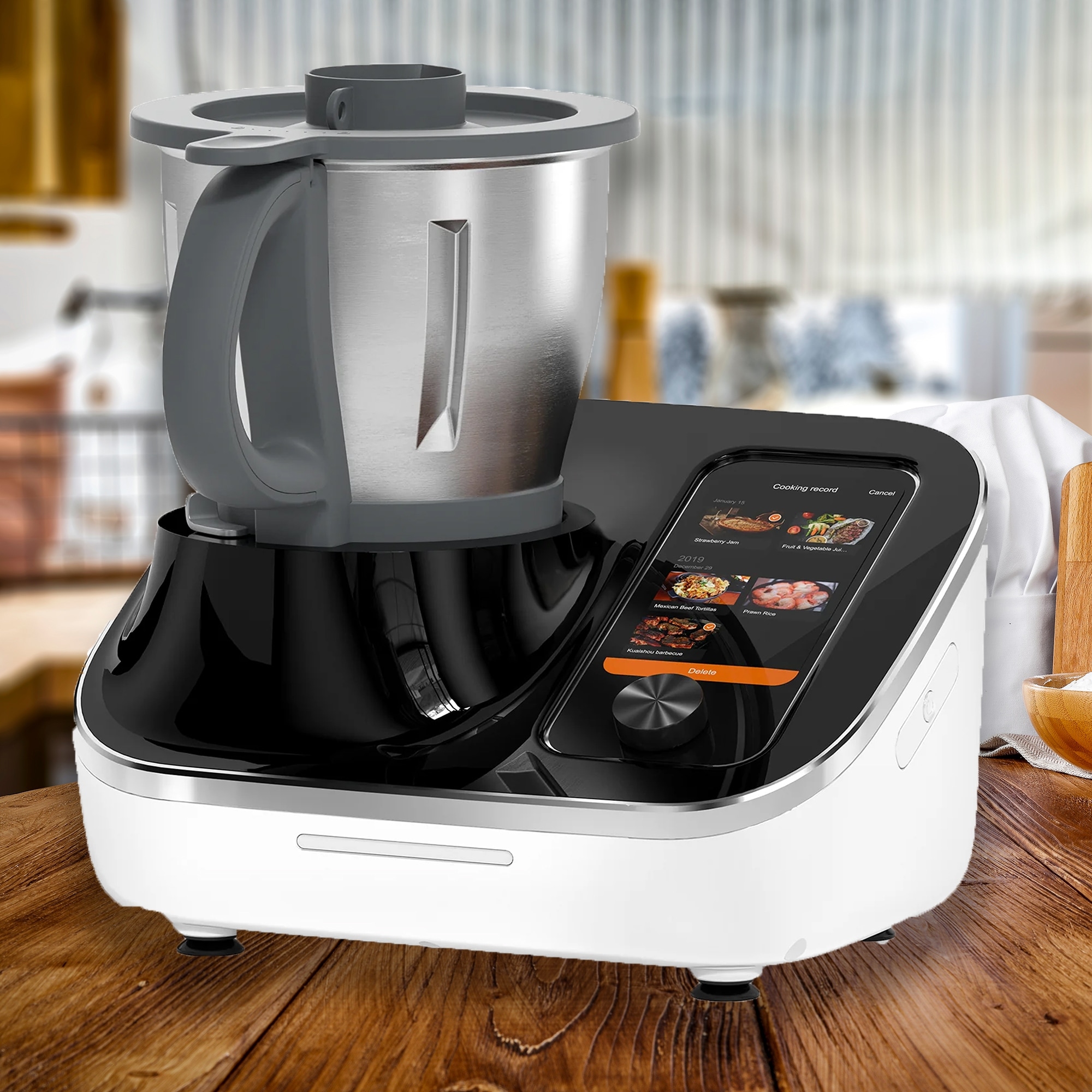 TOKIT Omni Cook Robot with 7 In Touchscreen All-in-1 Multi-Cooker with 3000+ Built-in Guided Recipes