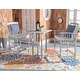 preview thumbnail 2 of 5, SAFAVIEH Outdoor Living Pate 3-piece Bar Bistro Set - 25"W x 26"D x 50"H