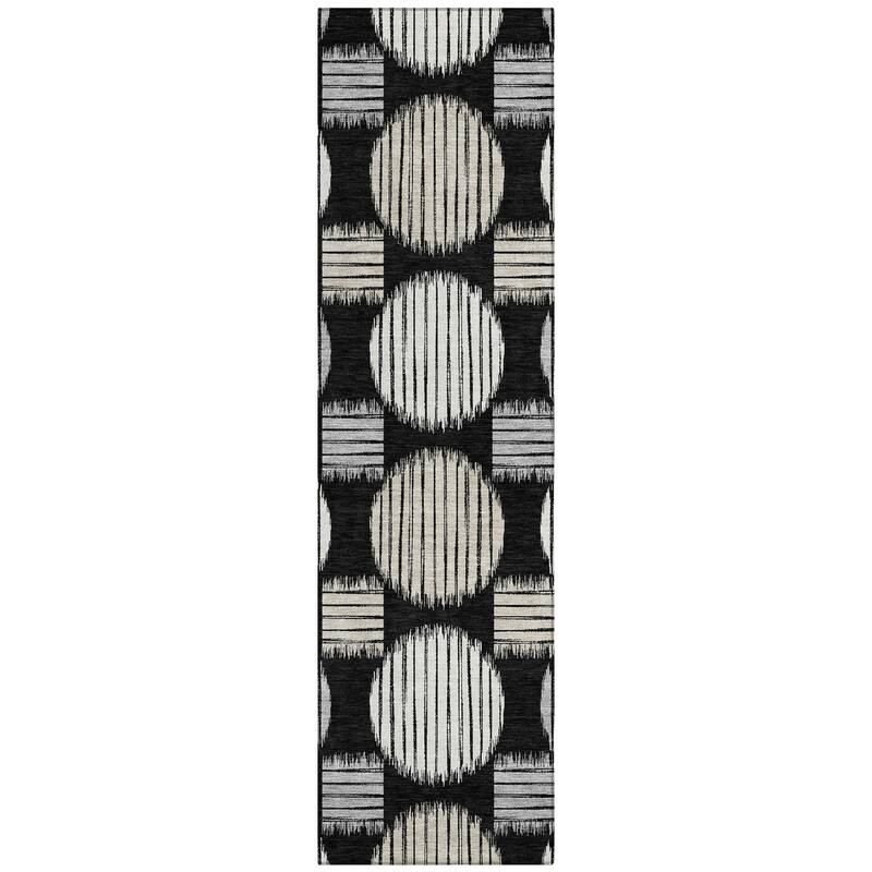 Machine Washable Indoor/ Outdoor Chantille Contemporary Dotty Rug
