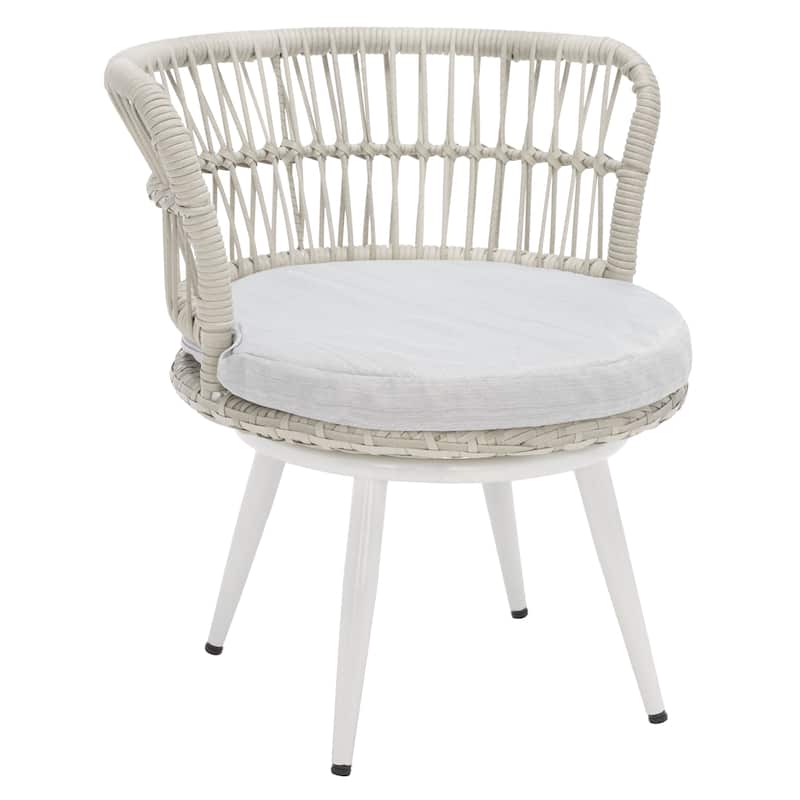SAFAVIEH Outdoor Gertraute 3-Piece Lounge Set - 20Wx20Dx19H