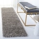 preview thumbnail 15 of 129, SAFAVIEH Milan Shag Maibritt 2-inch Thick Area Rug 2' X 16' Runner - Grey