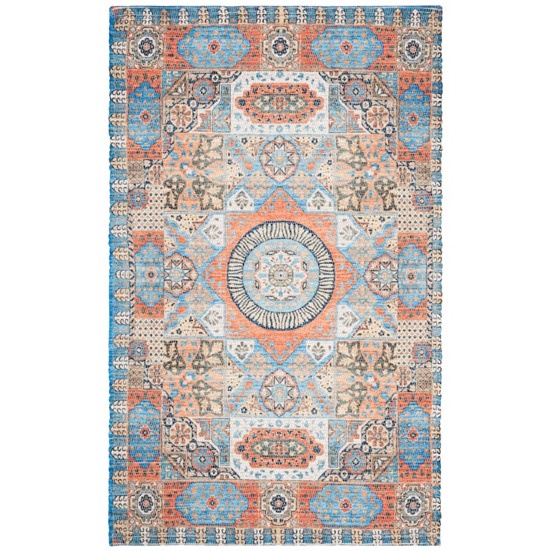 SAFAVIEH Handmade Saffron Kelcie Modern Tribal Cotton Rug