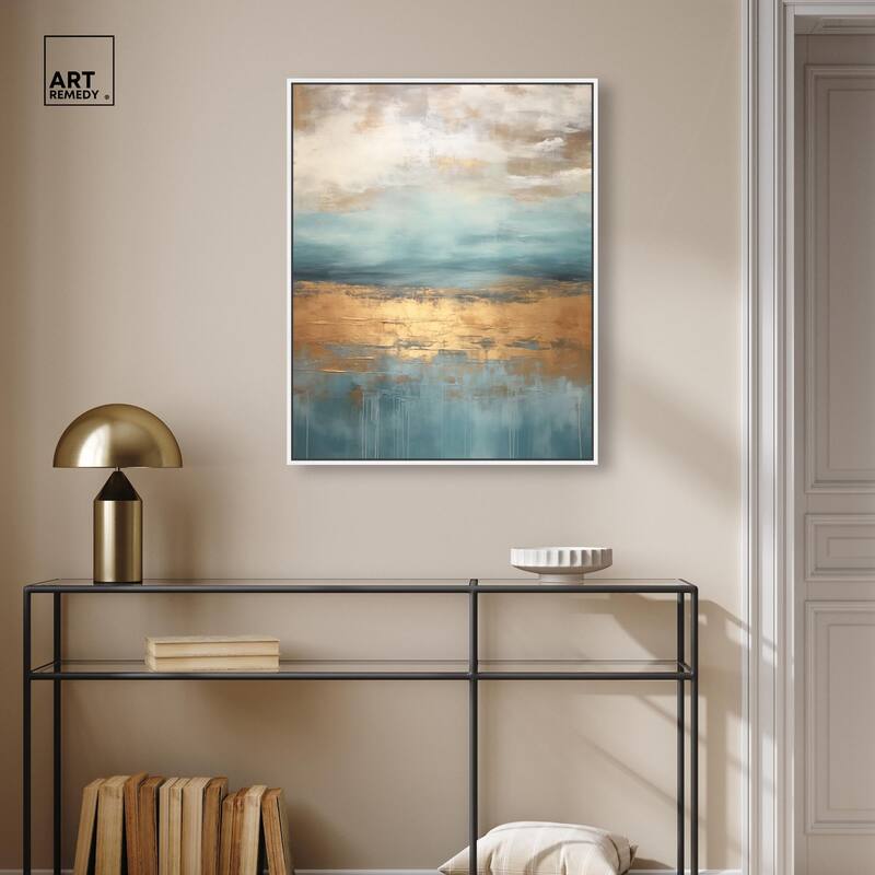 Cloudscape in Gold III Canvas by Art Remedy