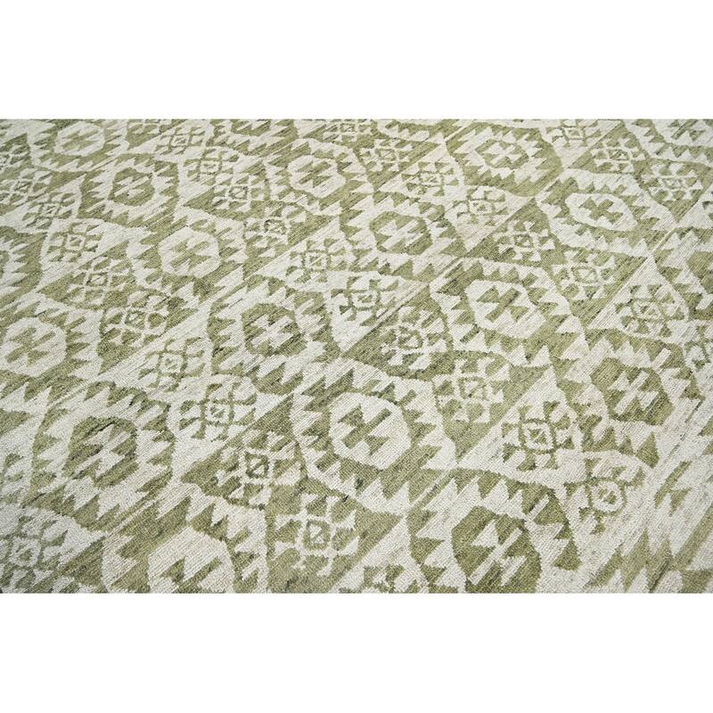 Hand Knotted Oushak 100% Wool Southwestern Oriental Area Rug Beige - 9' 9'' x 13' 8''