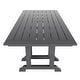 preview thumbnail 25 of 49, Laguna Hdpe All Weather Outdoor Patio 71" Rectangular Dining Table