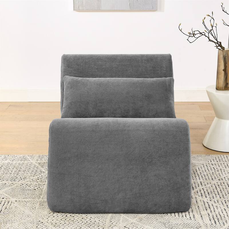 Chenille Memory Foam Floor Chair