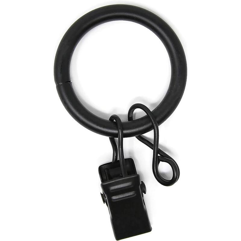 40PCS Solid Metal Window Drapery Curtain Panel Ring with Eyelet, 1" Inner Diameter, Fits Up to 3/4" Rod Multicolor