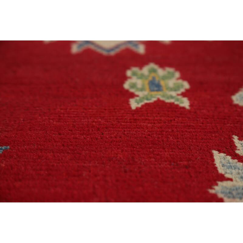 Red Kazak Oriental Area Rug Hand-Knotted Traditional Wool Carpet - 8'3" x 11'6"