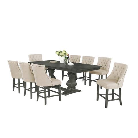 Best Quality Furniture 9 Piece Extendable Counter Height Dining Sets