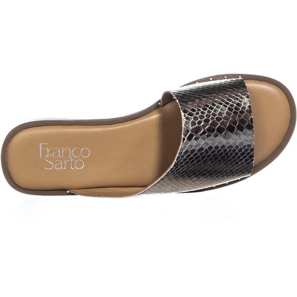 franco sarto rye slide flat sandals