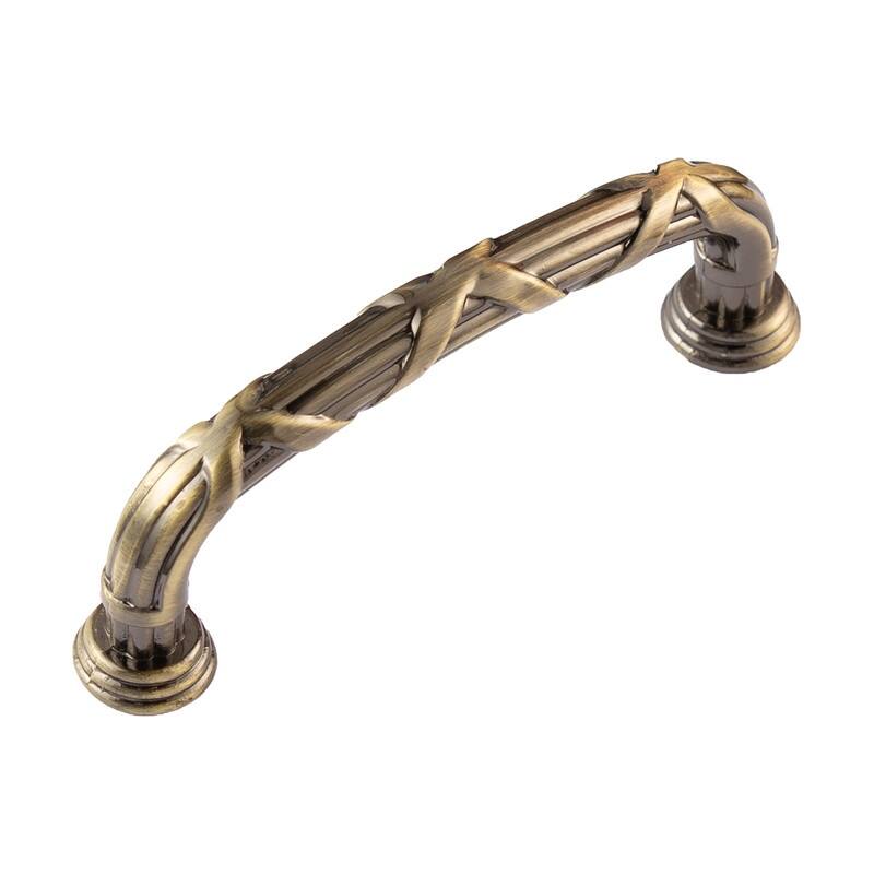 Utopia Alley Riga Cabinet Ring Pull Knob/Pull, Antique Brass, knob 1.58"/3.75"/5" center to center