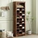 preview thumbnail 1 of 41, Shoe Cubby Console Modern Shoe Cabinet Free Standing Tall Cabinet Multifunctional Shoe Cabinet with Anti-Dumping Device Brown