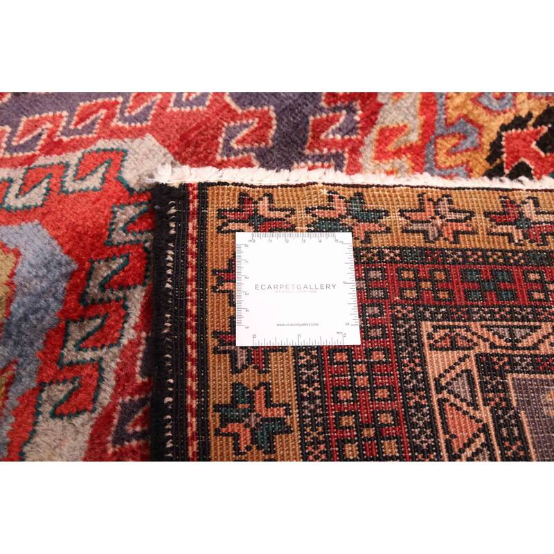 ECARPETGALLERY Hand-knotted Konya Anatolian Dark Navy, Red Wool Rug - 4'0 x 9'4