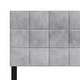 preview thumbnail 20 of 20, CraftPorch Square Stitching Velvet Upholstered Headboard