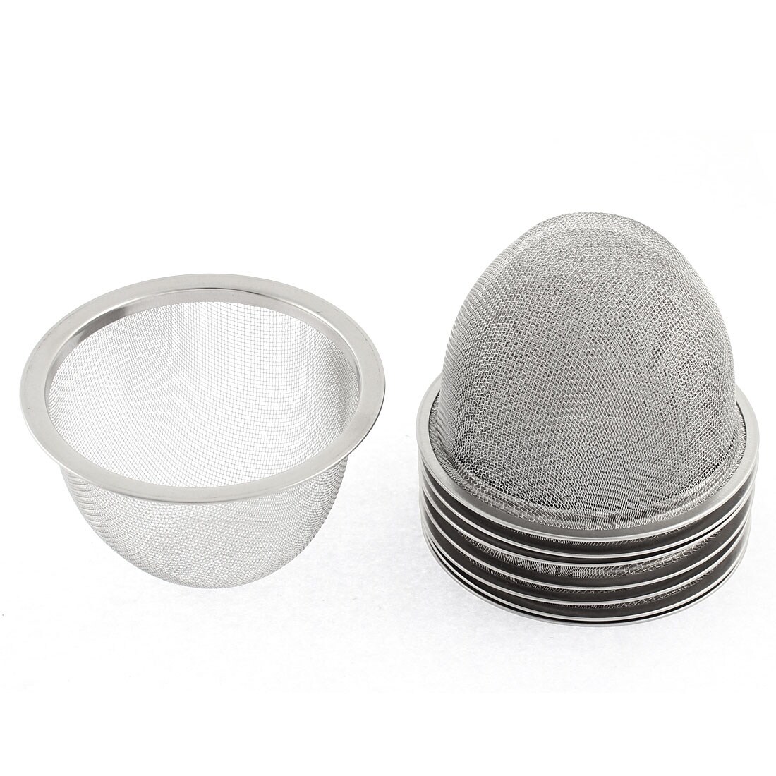 Shop Stainless Steel Kitchen Bathroom Mesh Sink Waste Filter Strainer 8 Pcs Silver 2 15 X 2 04 Top Diameter Depth On Sale Overstock 18321778
