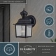 preview thumbnail 11 of 9, Vaxcel Lighting T0732 Bedford 10" Tall Outdoor Wall Sconce with Clear
