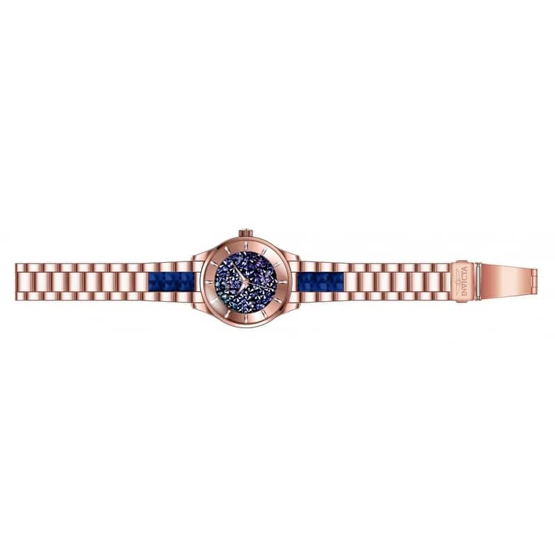 Invicta Women's 24662 Angel Quartz 3 Hand Blue Dial Watch