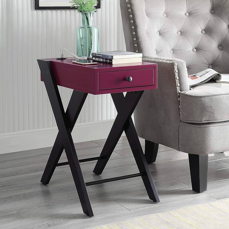Accent Table with USB Charging Dock