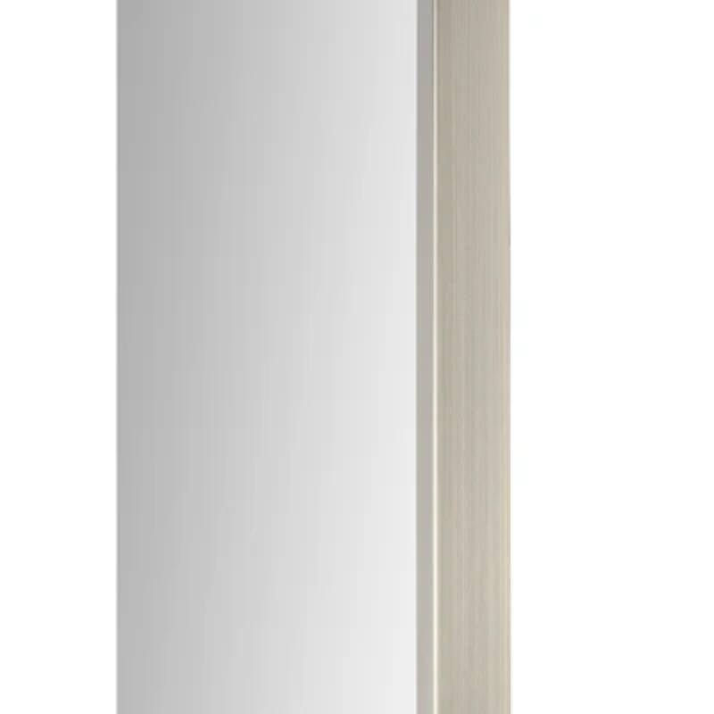 Rectangular Wall Mirror with Nickel Frame - 35.5"