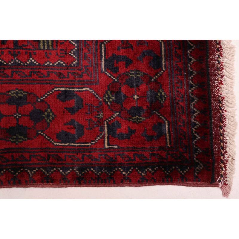 ECARPETGALLERY Hand-knotted Finest Khal Mohammadi Red Wool Rug - 2'8 x 7'