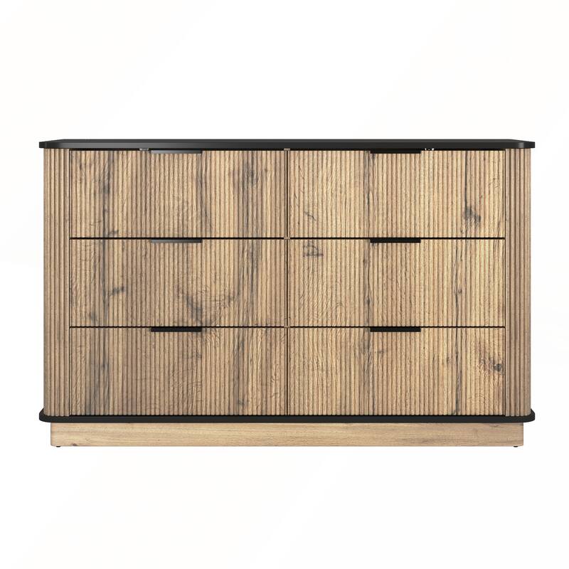 Modern Multi-functional Six-drawer MDF Cabinet