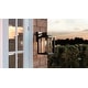 preview thumbnail 4 of 3, Wakefield 1-Light Outdoor Wall Lantern in Earth Black