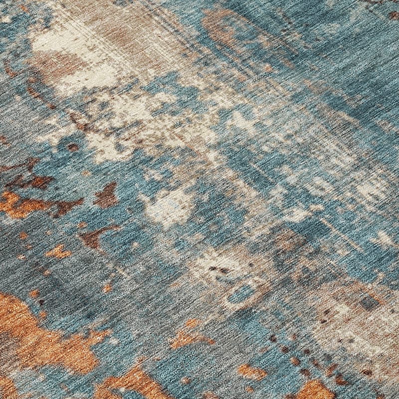 HomeRoots Abstract Transitional Rectangle Outdoor Rug