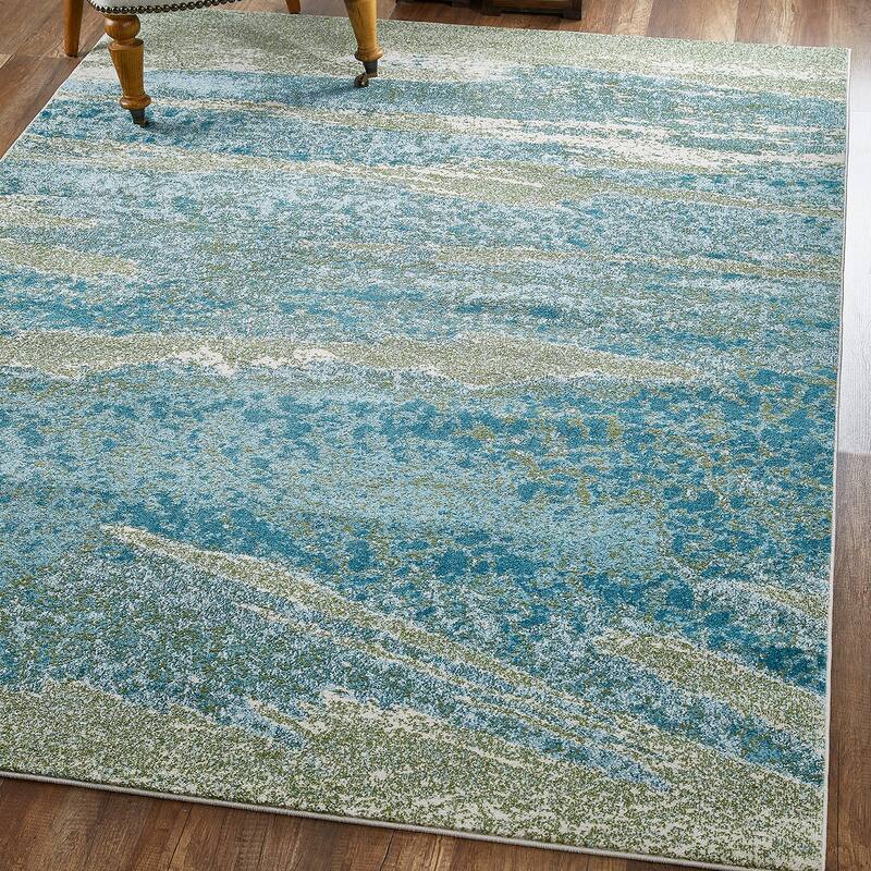 Domani Globe Distressed Landscape Rug