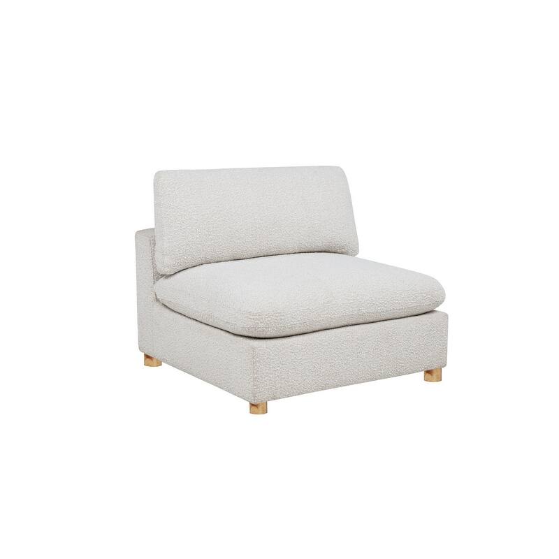 Best Quality Furniture 4-Piece Sectional Boucle Fabric