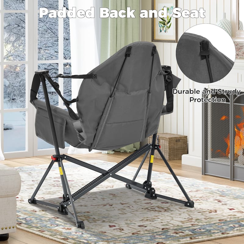 Hammock Camping Chair, Foldable Portable Rocking Chairs for Adults